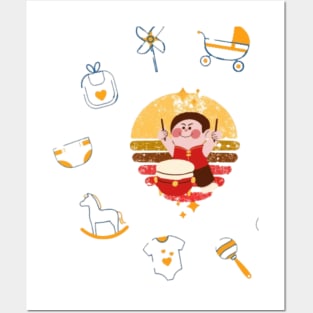 baby clever Posters and Art